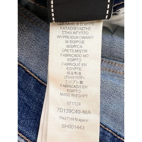 7 For All Mankind Paxtyn Niagara Skinny Jeans Men’s Size 34 High Performance - Picture 6 of 7